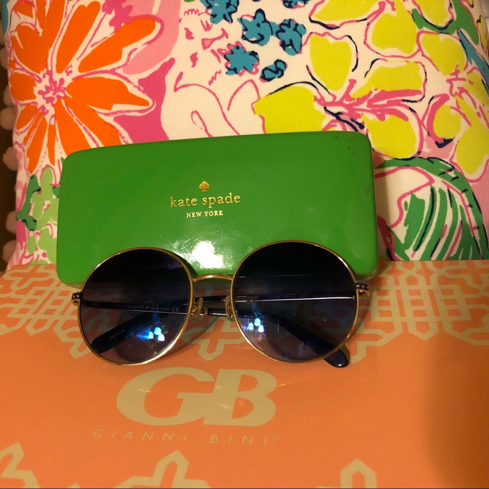 Blue Kate Spade Sunglasses